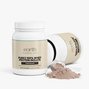 Earth Flower Life Pure3 Whey Protein Isolate Chocolate container, alternate view 3
